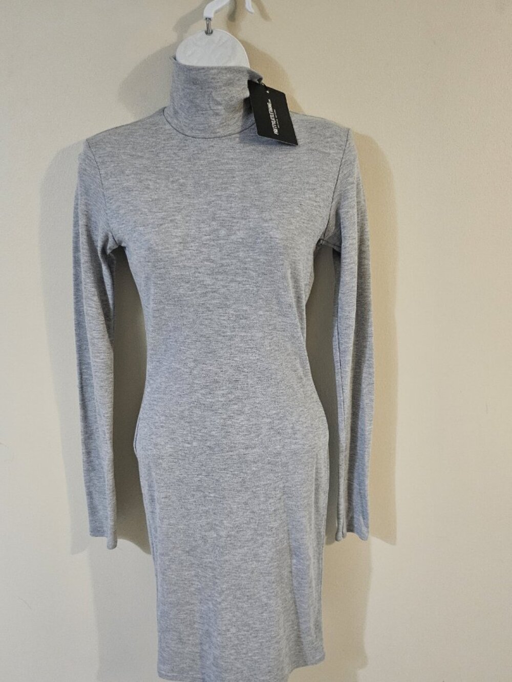 Pretty Little Thing Bodycon Long Sleeve Dress - Size 6 (Small)